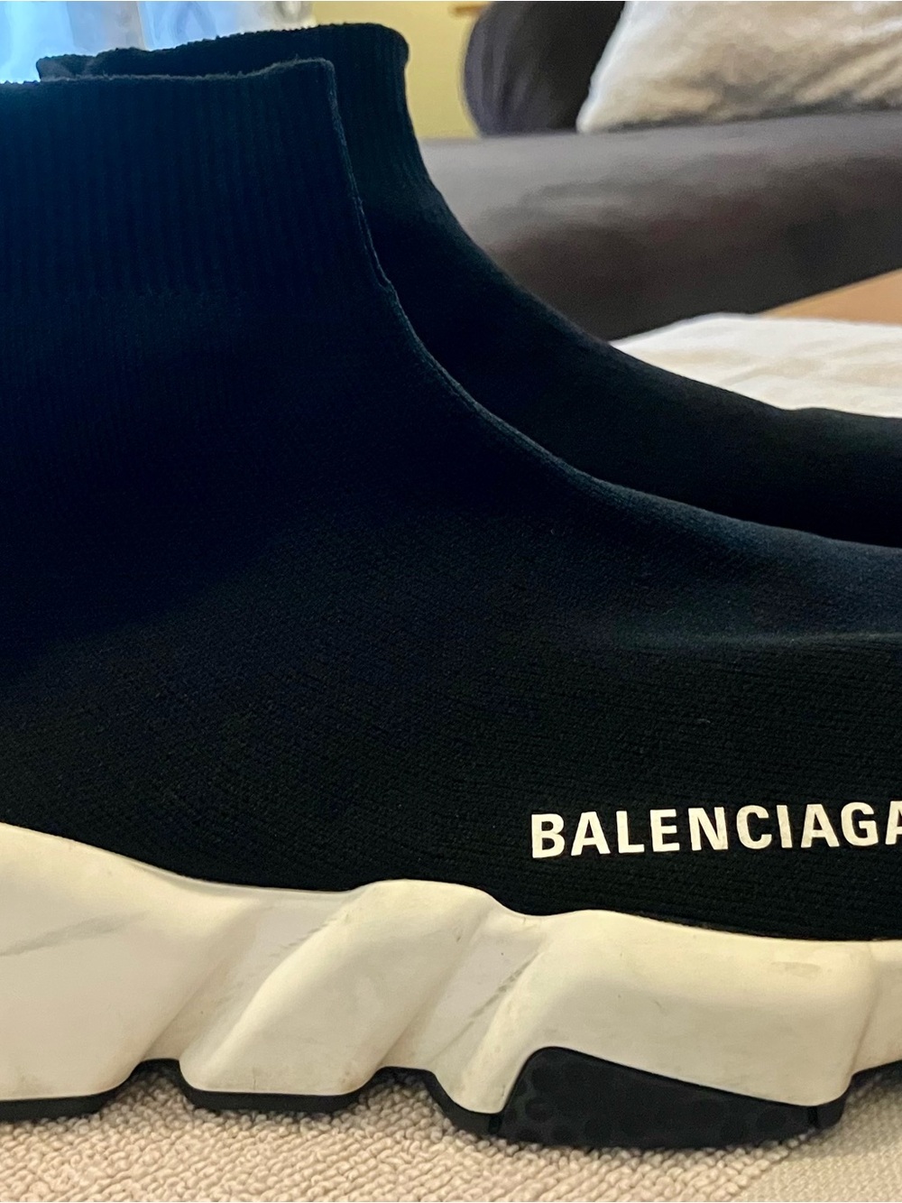 Balenciaga Women’s Speed Trainer: Black Sock Sneaker